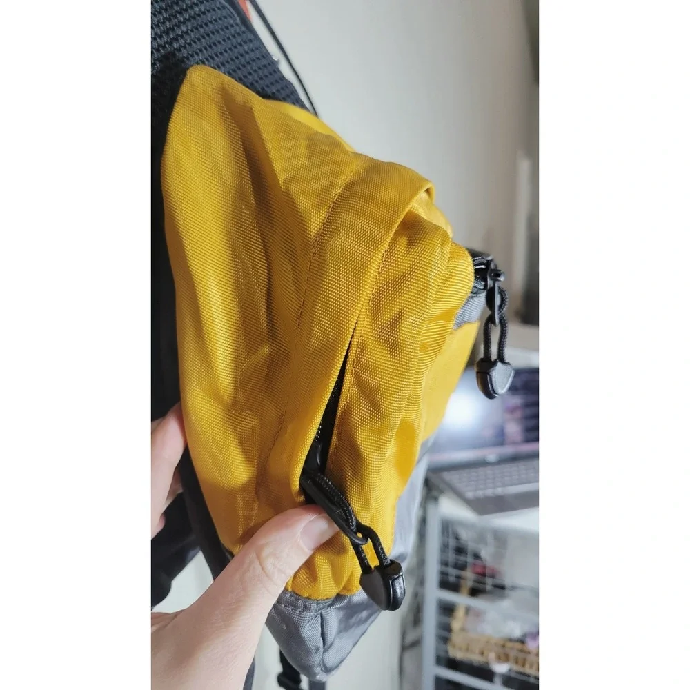 REI Adventure Dog Backpack Harness‎ Yellow Gray Pack Size Large L
